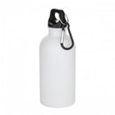Front - Floso Oregon Recycled Stainless Steel Sublimation 400ml Carabiner Water Bottle