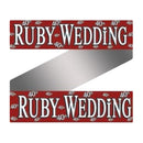 Front - Floso Foil Holographic Wedding Anniversary Banner
