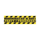 Yellow-Black - Front - Floso Warning 60th Birthday Tape