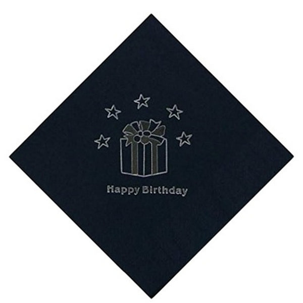 Front - Floso Paper Birthday Napkins (Pack of 15)