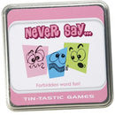 Front - Floso Never Say...Tin-Tastic Card Game