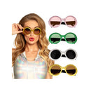 Multicoloured - Front - Floso Jackie Glitter Party Glasses (Pack of 4)