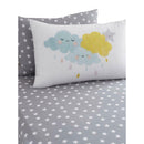 Multicoloured - Back - Floso Clouds and Stars Duvet Cover Set