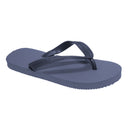 Navy - Front - FLOSO Childrens-Kids Boys Solid Colour Flip Flops
