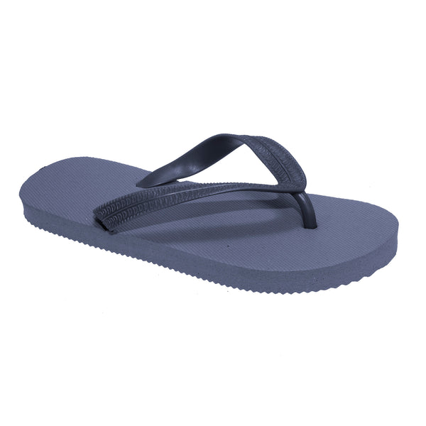 Navy - Front - FLOSO Childrens-Kids Boys Solid Colour Flip Flops