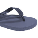 Navy - Back - FLOSO Childrens-Kids Boys Solid Colour Flip Flops