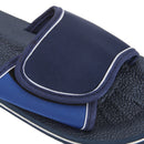 Navy-Blue - Back - FLOSO Mens Two Tone Touch Fastening Flip Flops