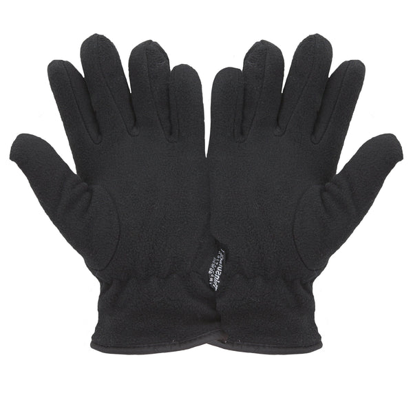 Black - Back - FLOSO Ladies-Womens Thinsulate Fleece Thermal Gloves (3M 40g)