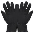 Black - Back - FLOSO Mens Thinsulate Winter Thermal Fleece Gloves (3M 40g)