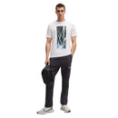 White - Lifestyle - Floso Mens Seasonal Artwork T-Shirt
