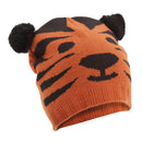 Tiger - Front - FLOSO Childrens-Kids Unisex Animal Design Winter Beanie Hat (Tiger, Panda, Bear, Dog)