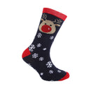 Green-Red-White-Navy - Pack Shot - FLOSO Childrens-Kids Christmas Character Novelty Socks (Pack Of 4)