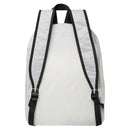 White - Back - Floso RPET Foldable 15L Backpack