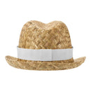 Natural-White - Back - Floso Unisex Adult Pricus Straw Sun Hat