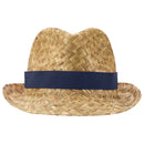 Natural-Navy - Lifestyle - Floso Unisex Adult Pricus Straw Sun Hat