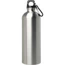 Silver - Side - Floso Oregon Stainless Steel Single Wall 750ml Water Bottle