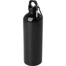 Solid Black - Front - Floso Oregon Stainless Steel Single Wall 750ml Water Bottle