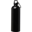 Solid Black - Side - Floso Oregon Stainless Steel Single Wall 750ml Water Bottle