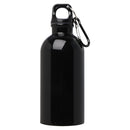 Solid Black - Side - Floso Stainless Steel Single Wall 400ml Water Bottle