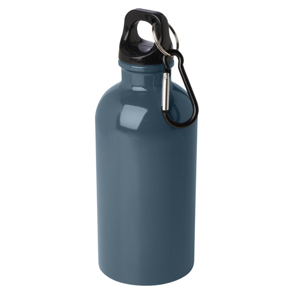 Hale Blue - Front - Floso Stainless Steel Single Wall 400ml Water Bottle