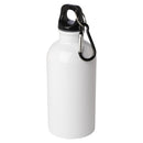 White - Front - Floso Stainless Steel Single Wall 400ml Water Bottle