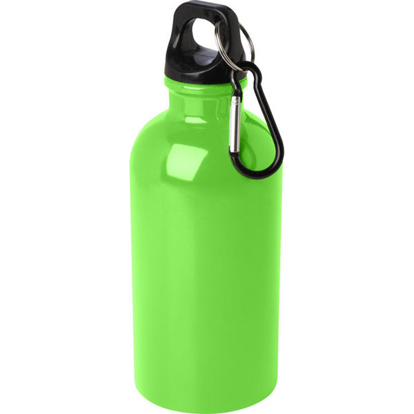 Apple Green - Side - Floso Stainless Steel Single Wall 400ml Water Bottle