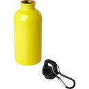 Yellow - Back - Floso Stainless Steel Single Wall 400ml Water Bottle