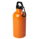 Orange - Front - Floso Stainless Steel Single Wall 400ml Water Bottle