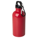 Red - Front - Floso Stainless Steel Single Wall 400ml Water Bottle
