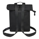 Solid Black - Back - Floso Turner Roll Top 12L Laptop Backpack