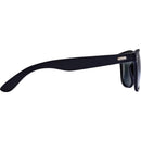 Solid Black - Back - Floso Unisex Adult Bamboo Sunglasses