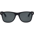 Solid Black - Front - Floso Unisex Adult Bamboo Sunglasses