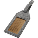 Grey - Front - Floso Tie Luggage Tag