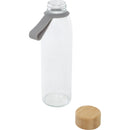 Grey - Side - Floso Porto Bamboo 500ml Water Bottle