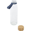 Ocean Blue - Side - Floso Porto Bamboo 500ml Water Bottle