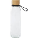Solid Black - Front - Floso Porto Bamboo 500ml Water Bottle