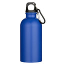 Royal Blue - Back - Floso Oregon Matte Recycled Stainless Steel 400ml Carabiner Water Bottle