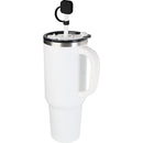 Solid Black - Side - Floso Sip Silicone Straw Protector