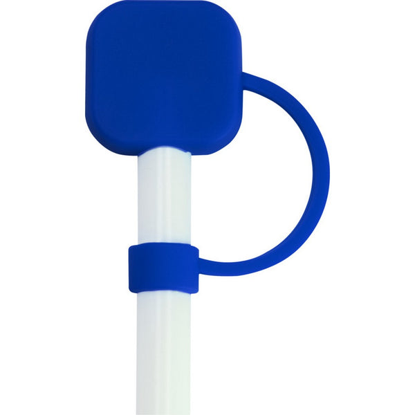 Royal Blue - Front - Floso Sip Silicone Straw Protector