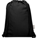 Solid Black - Back - Floso Oregon Recycled 5L Drawstring Bag