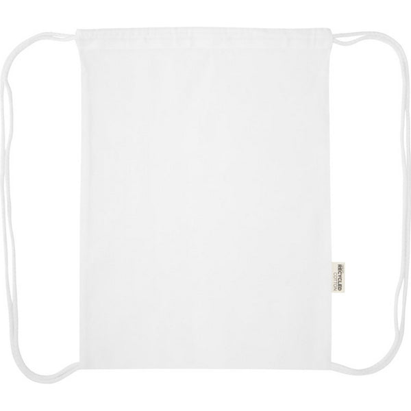 White - Front - Floso Oregon Recycled 5L Drawstring Bag