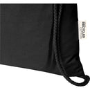 Solid Black - Side - Floso Oregon Recycled 5L Drawstring Bag