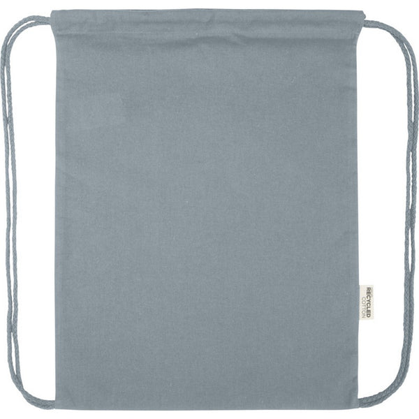 Grey - Front - Floso Oregon Recycled 5L Drawstring Bag