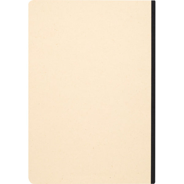 Solid Black - Back - Floso Liliana Sugarcane A5 Notebook
