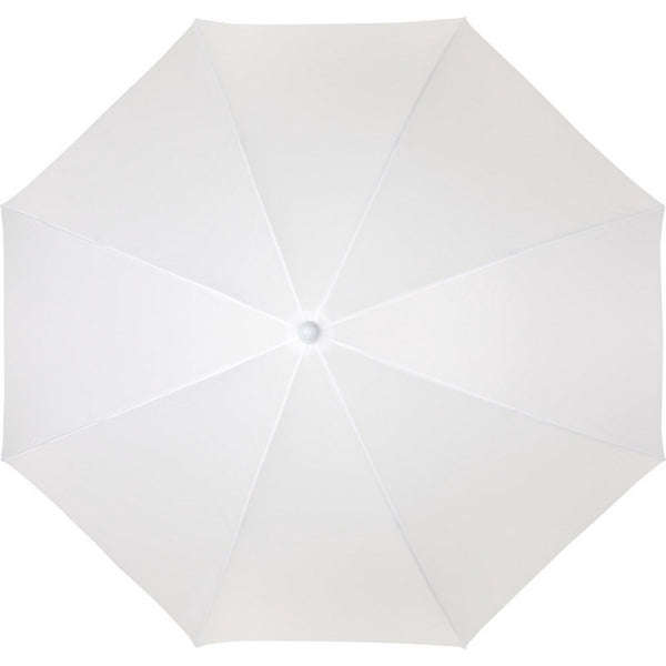 White - Back - Floso Zenith Beach Stick Umbrella