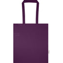 Purple - Back - Floso Madras Recycled Cotton 7L Tote Bag