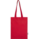 Red - Side - Floso Madras Recycled Cotton 7L Tote Bag