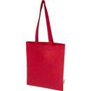 Red - Front - Floso Madras Recycled Cotton 7L Tote Bag