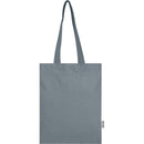 Grey - Side - Floso Madras Recycled Cotton 7L Tote Bag