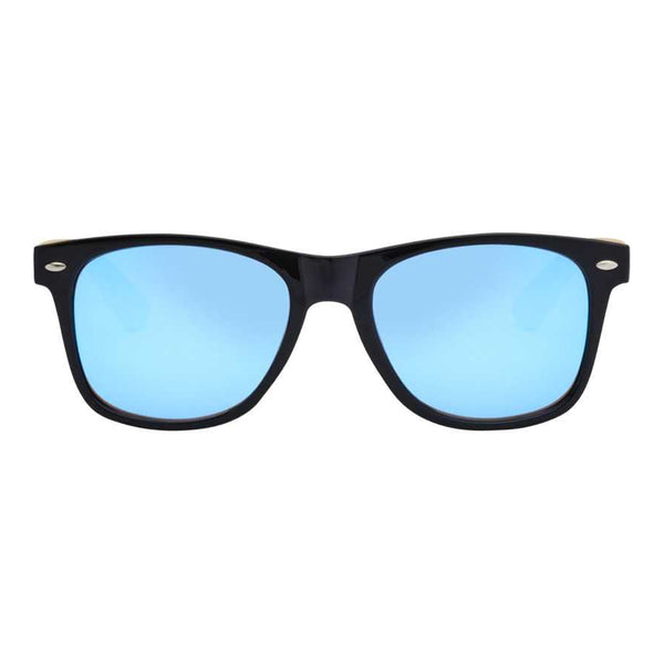 Blue-Natural - Lifestyle - Floso Unisex Adult Hue Bamboo Sunglasses